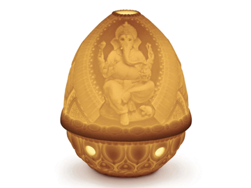 LORD GANESHA - Cordless porcelain table lamp by Lladró - view 2