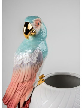 MACAW BIRD - Porcelain vase by Lladró - view 3