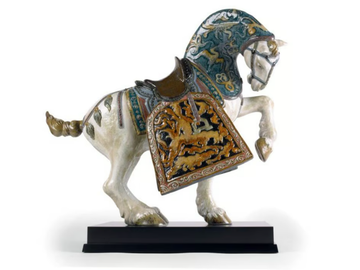 ORIENTAL HORSE GLAZED - Porcelain decorative object by Lladró - view 2