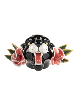 WILD PANTHER - Porcelain decorative object by Lladró - view 3