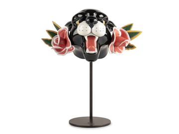 WILD PANTHER - Porcelain decorative object by Lladró - view 2