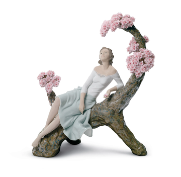 SWEET SCENT OF BLOSSOMS WOMAN - Porcelain decorative object by Lladró - view 3