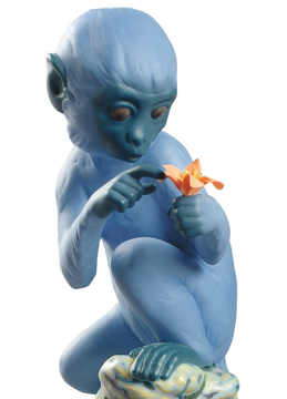 THE MONKEY - Porcelain decorative object by Lladró - view 3