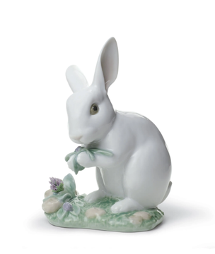 THE RABBIT - Porcelain decorative object by Lladró - view 3