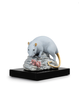 THE RAT - Porcelain decorative object by Lladró - view 3