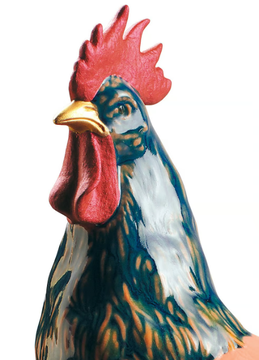 THE ROOSTER - Porcelain decorative object by Lladró - view 3
