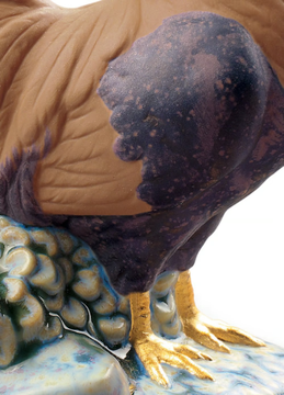 THE ROOSTER MINI - Porcelain decorative object by Lladró - view 3