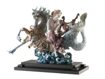 ARION ON A SEAHORSE - Porcelain decorative object by Lladró - view 2