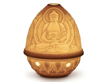 BUDDHA - Cordless porcelain table lamp by Lladró - view 2