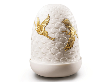 CRANES DOME - LED rechargeable porcelain table lamp by Lladró - view 2