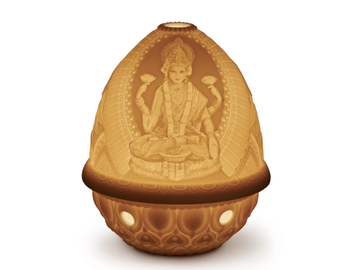 GODDESS LAKSHMI - Cordless porcelain table lamp by Lladró - view 2