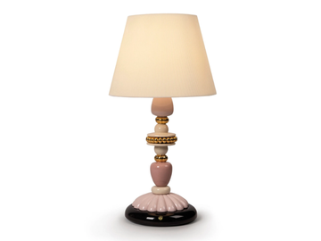 FIREFLY (PINK - GOLDEN) - Rechargeable porcelain table lamp by Lladró - view 2