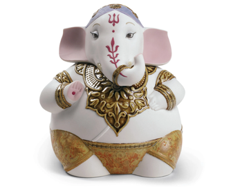 GANESHA - Porcelain decorative object by Lladró - view 2