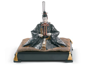 HINA DOLLS - EMPEROR - Porcelain decorative object by Lladró - view 2