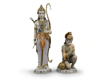 LAKSHMAN AND HANUMAN - Porcelain decorative object by Lladró - view 2