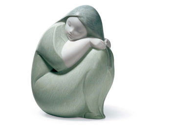 MOON GIRL - Porcelain decorative object by Lladró - view 2
