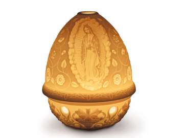 OUR LADY OF GUADALUPE - Cordless porcelain table lamp by Lladró - view 2