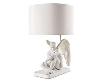 PROTECTIVE ANGEL - Porcelain table lamp by Lladró - view 2