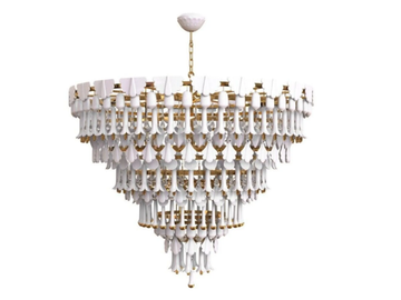 SEASONS 140cm - Porcelain chandelier by Lladró - view 2