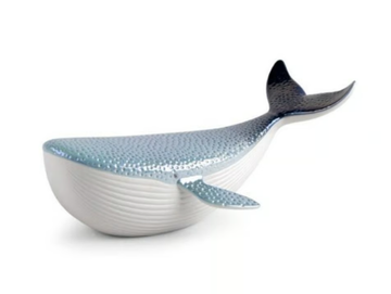 WHALE - LITTLE - Porcelain decorative object by Lladró - view 2