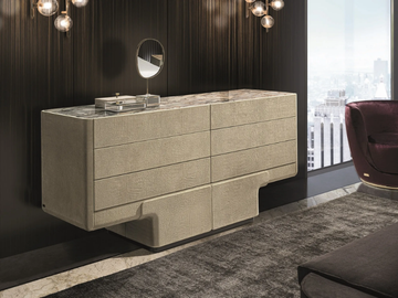 DO - Leather chest of drawers by Longhi - view 2
