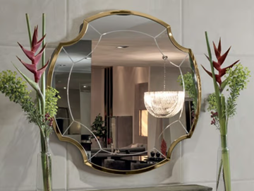 GRAYDON - Wall-mounted framed mirror by Longhi - view 2