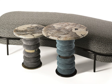 KAREN - Marble coffee table by Longhi - view 2
