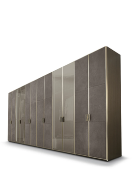 ATELIER - Sectional walk-in wardrobe with integrated lighting by Longhi - view 3