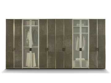 ATELIER - Sectional walk-in wardrobe with integrated lighting by Longhi - view 2