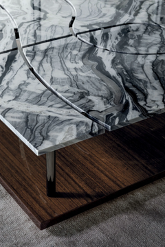 RACHEL - Marble coffee table by Longhi - view 3