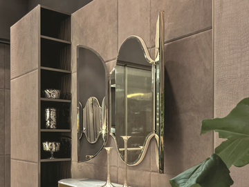 MIRAGE - Oval wall-mounted mirror by Longhi - view 2