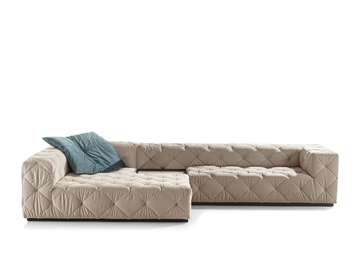 MUST - Sectional leather sofa by Longhi - view 2