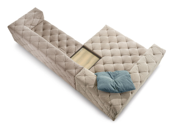 MUST - Sectional leather sofa by Longhi - view 3