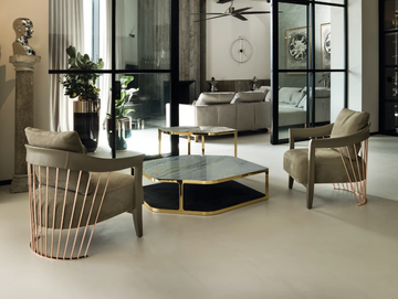 TILES - Low hexagonal coffee table by Longhi - view 3