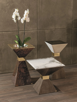 ANDY - Wooden coffee table for living room by Longhi - view 3
