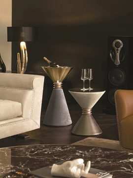 ANGIE - Round coffee table for living room by Longhi - view 3