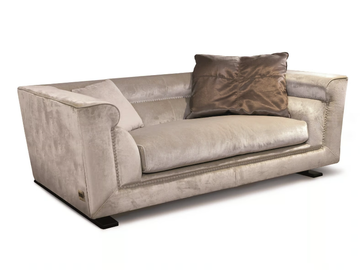 ANSEL - 2 seater leather sofa by Longhi - view 2