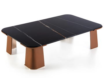 BALANCE - Rectangular marble coffee table by Longhi - view 2