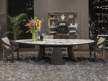 DAMIEN - Dining table by Longhi - view 2
