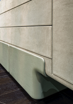 DO - Leather sideboard with drawers by Longhi - view 3