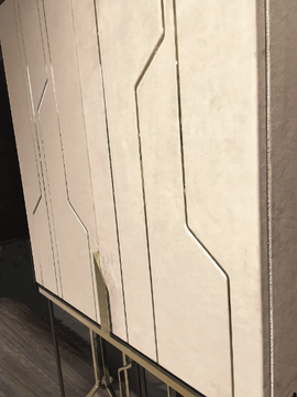 GINZA BAR - Leather bar cabinet with integrated lighting by Longhi - view 3