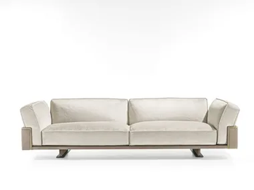 RITUAL - 3 seater leather sofa by Longhi - view 2