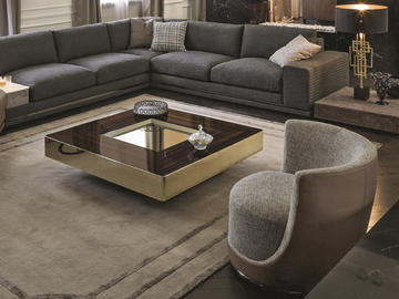 LORD - Square coffee table with tray by Longhi - view 3