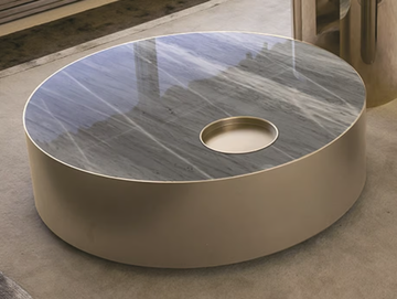 SUN - Low marble coffee table by Longhi - view 2