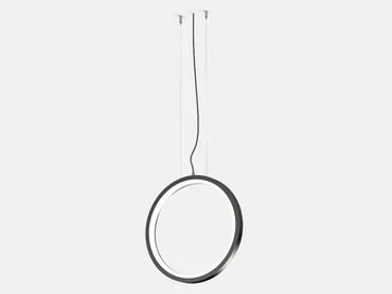 FILE FLEX CIRCLE SUSPENSION 500 - LED extruded aluminium pendant lamp by Lucifero's - view 2