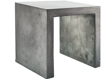 PANCHETTO - With light cement garden stool by Lucifero's - view 2
