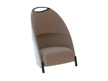 BIGA - Fabric armchair high-back by Luxy - view 2