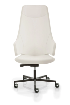 ITALIA - Height-adjustable executive chair with 5-spoke base with castors by Luxy - view 3