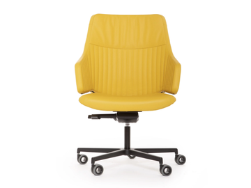 ITALIA - Height-adjustable office chair with castors by Luxy - view 2