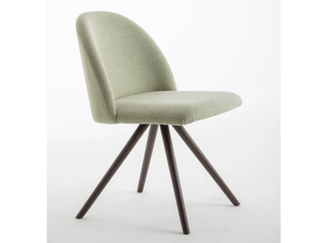 BLOOM S - Trestle-based fabric chair by Luxy - view 2